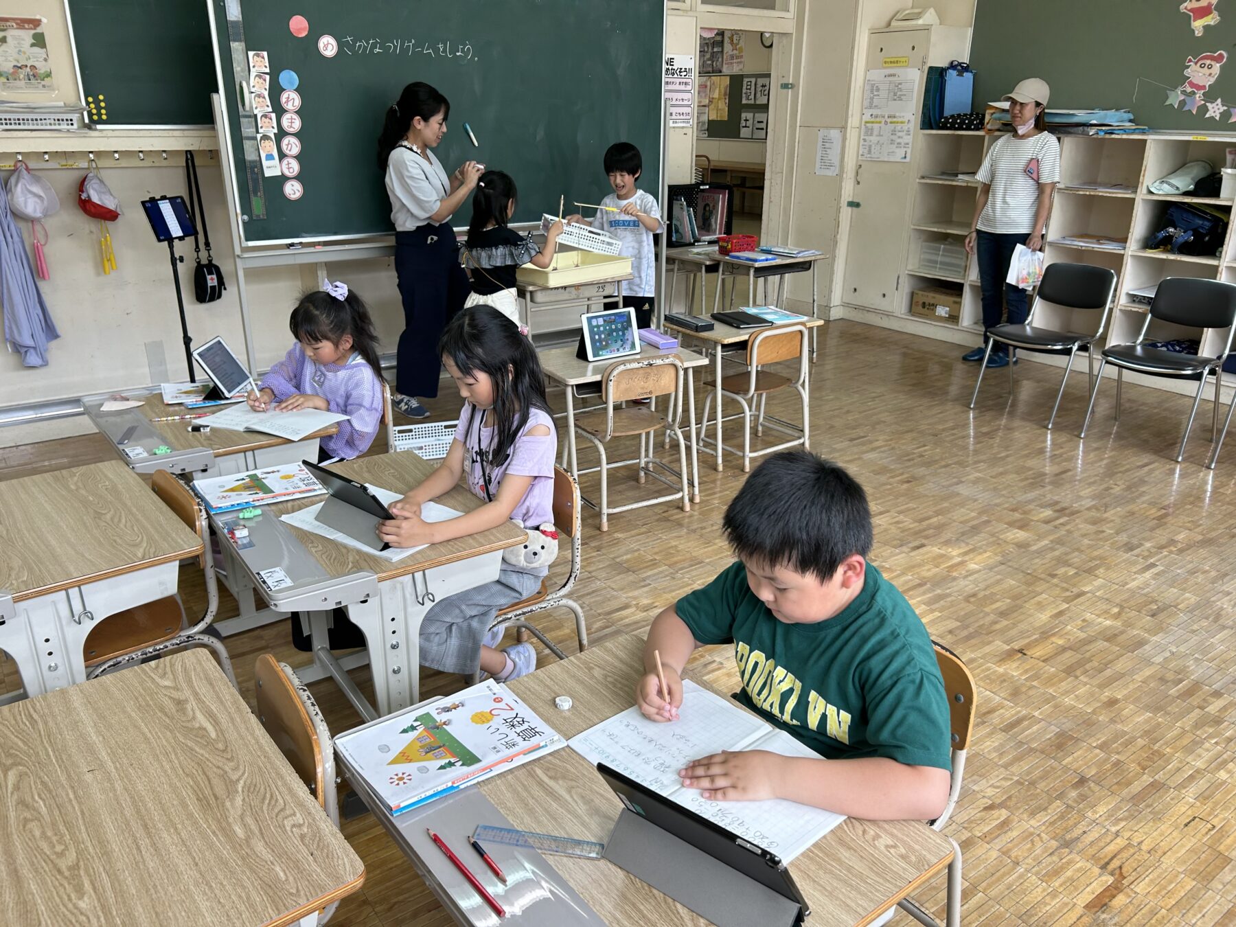 ７月参観日・学級懇談を行いました 1枚目写真