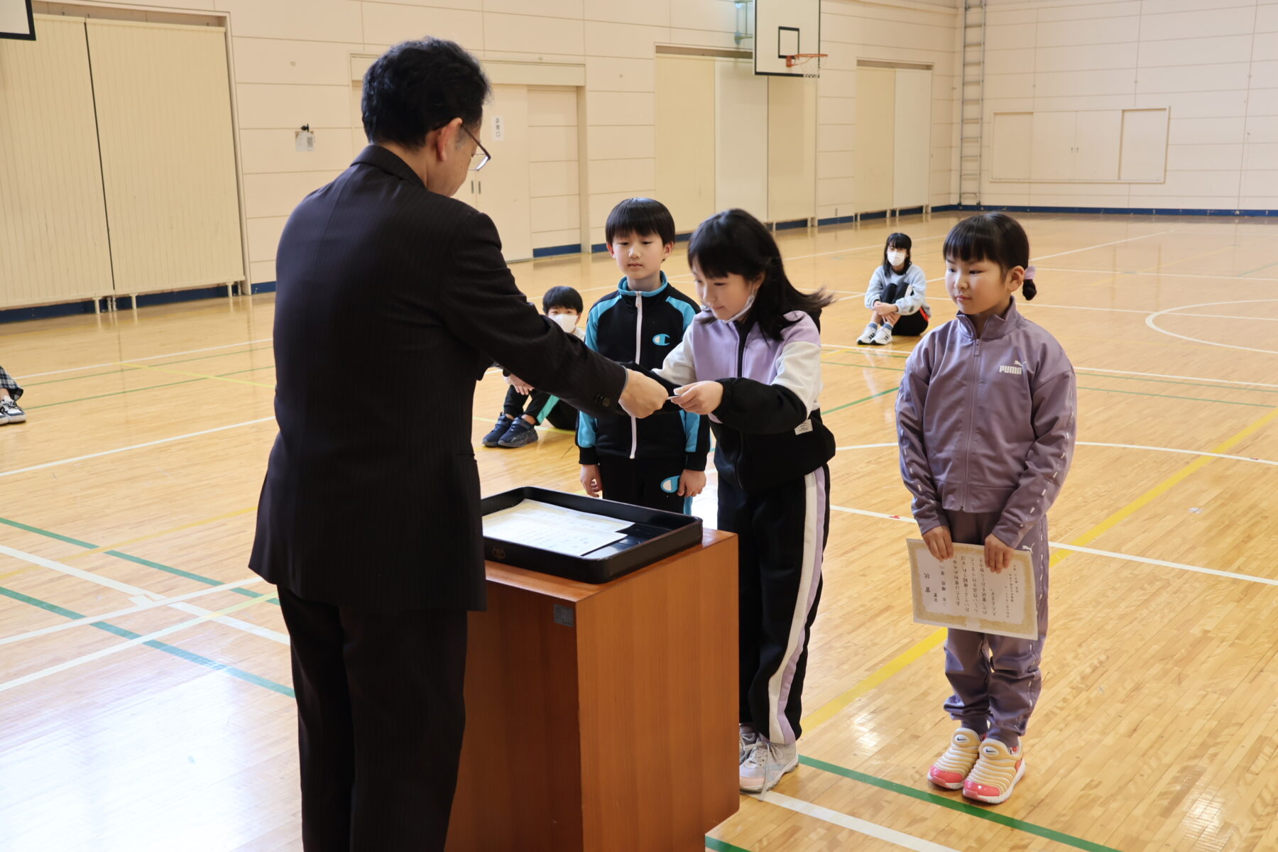 書初め大会表彰式 3枚目写真