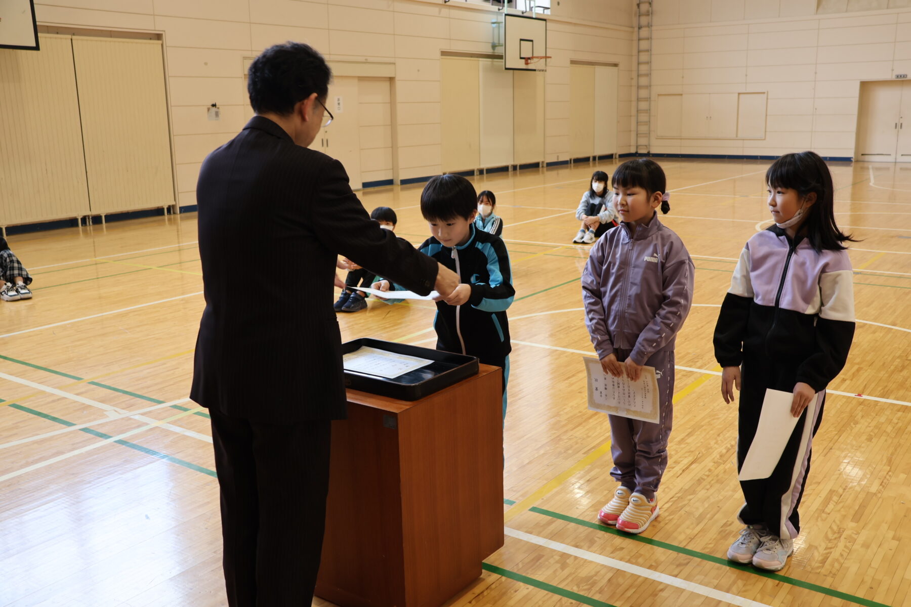 書初め大会表彰式 4枚目写真