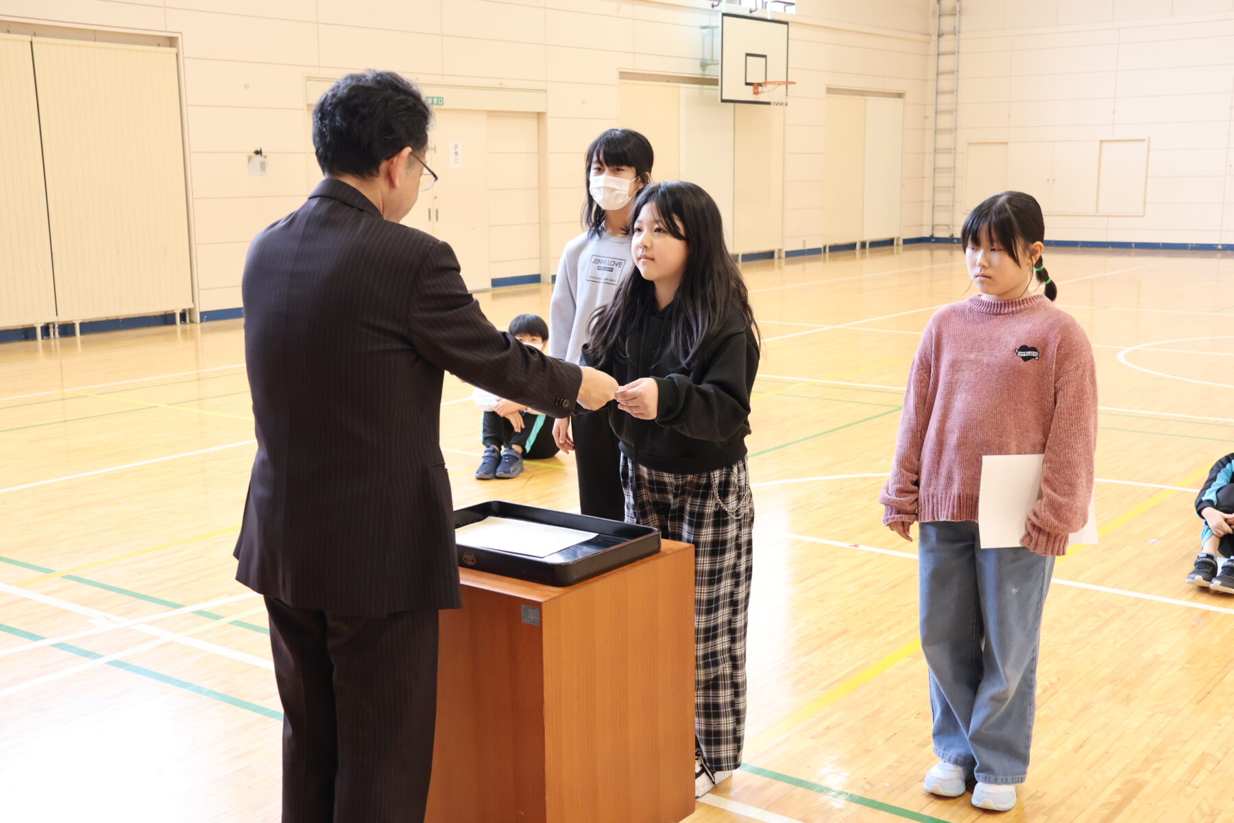 書初め大会表彰式 6枚目写真