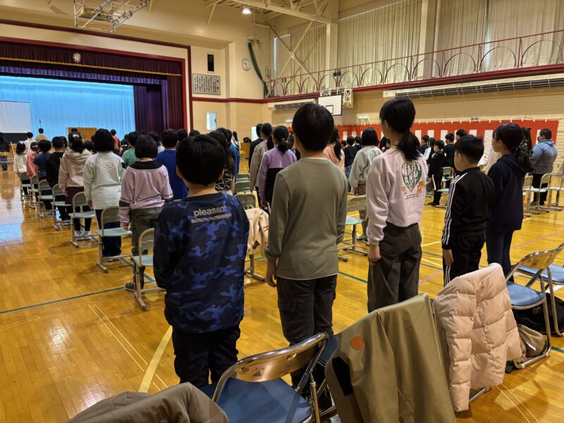 福島小学校卒業式総練習に参加しました