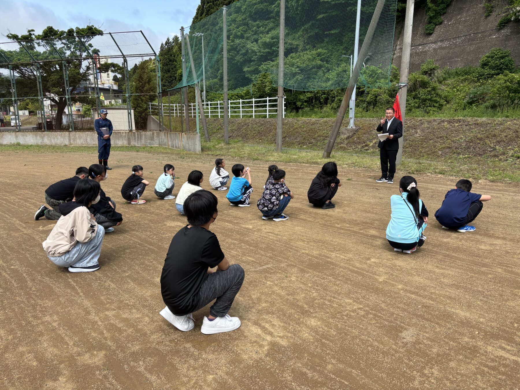 避難訓練 1枚目写真