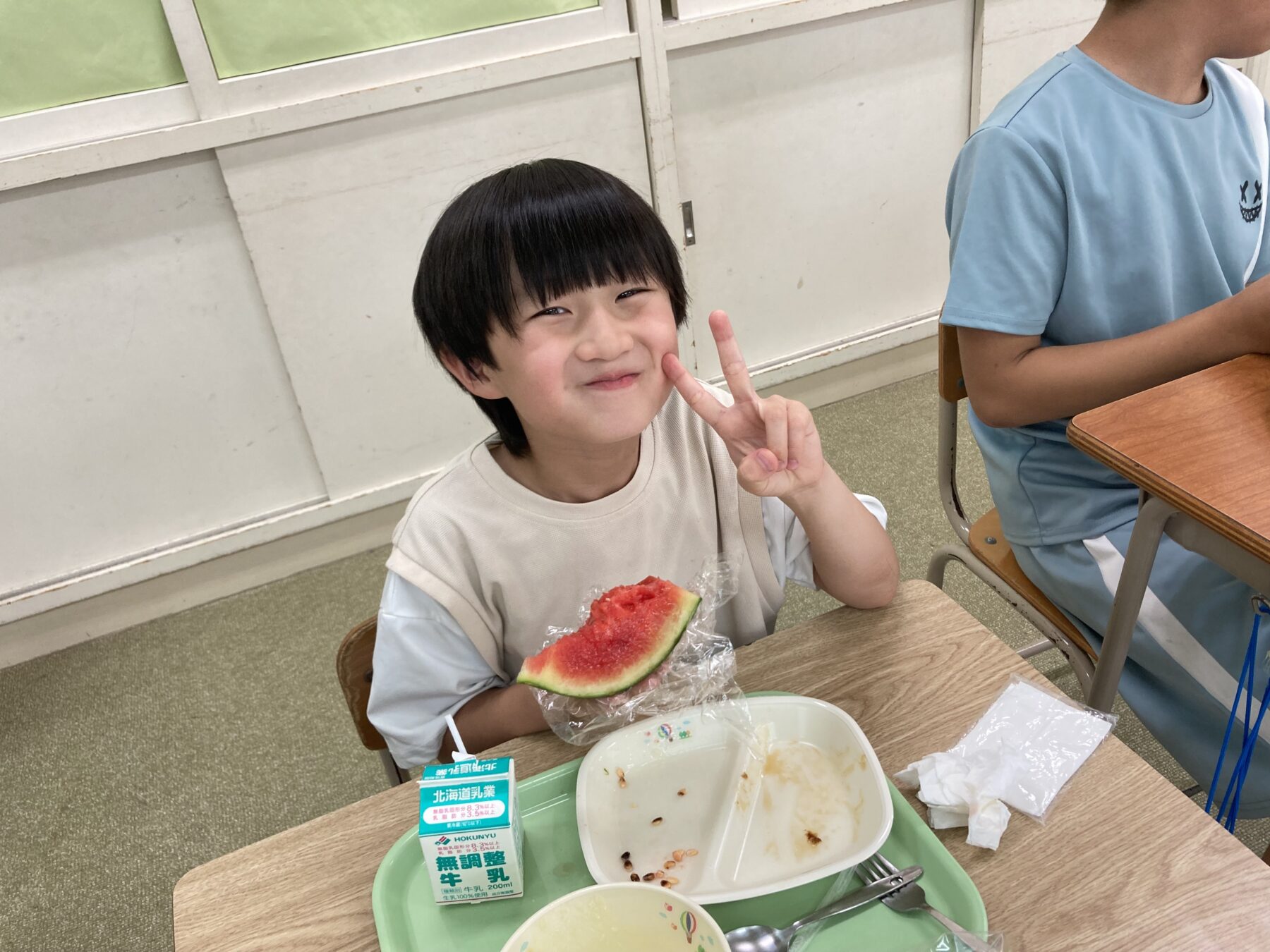 ブルーベリーとすいかをいただきました！ 5枚目写真