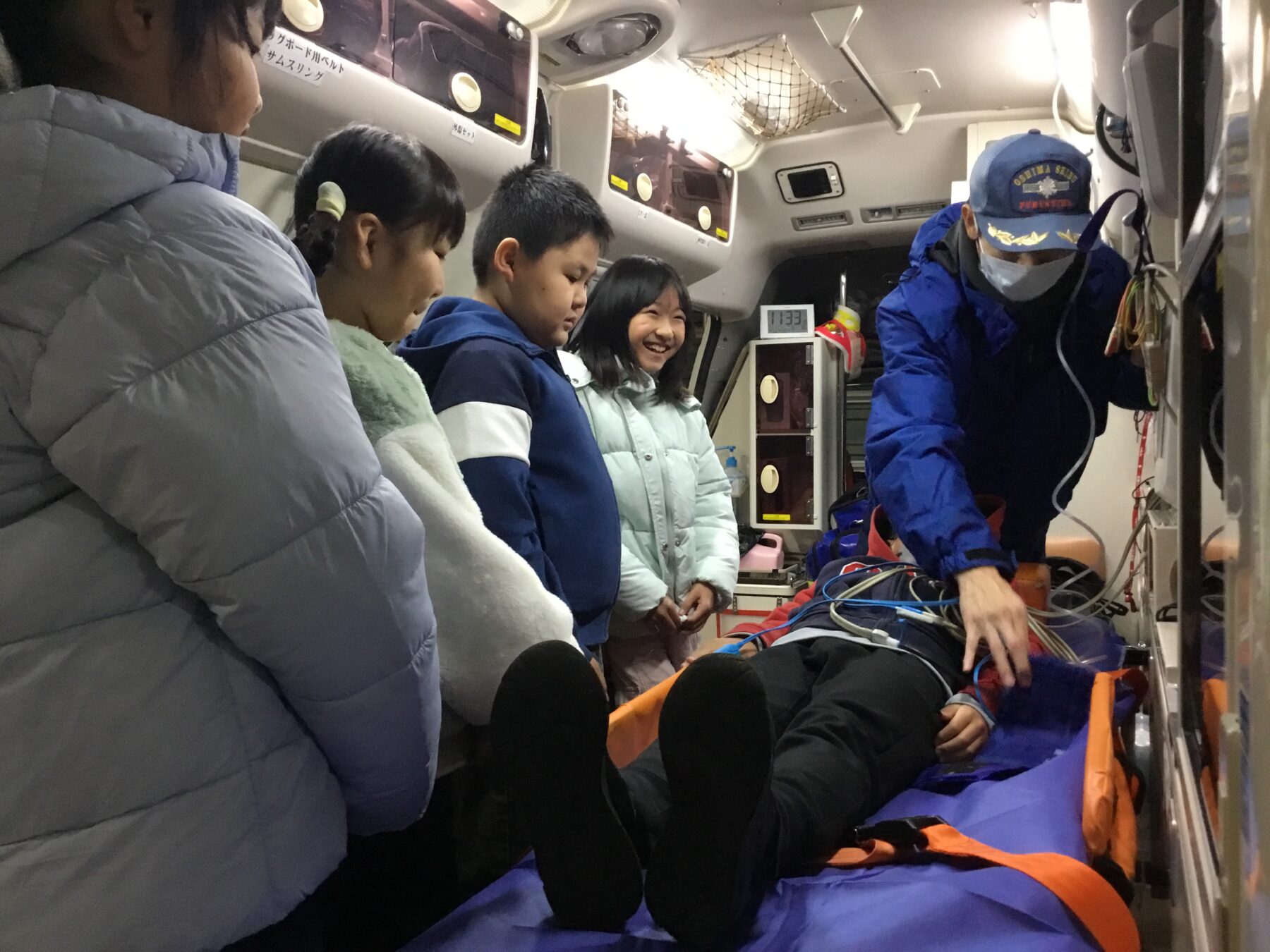 三年　消防署見学 2枚目写真