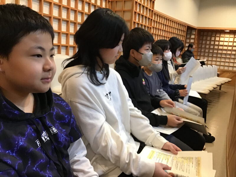 （５・６年）福島町議会の傍聴に行ってきました