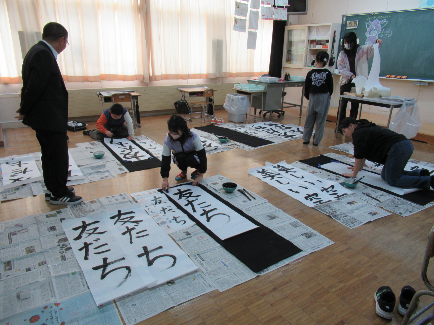 書初め大会 5枚目写真
