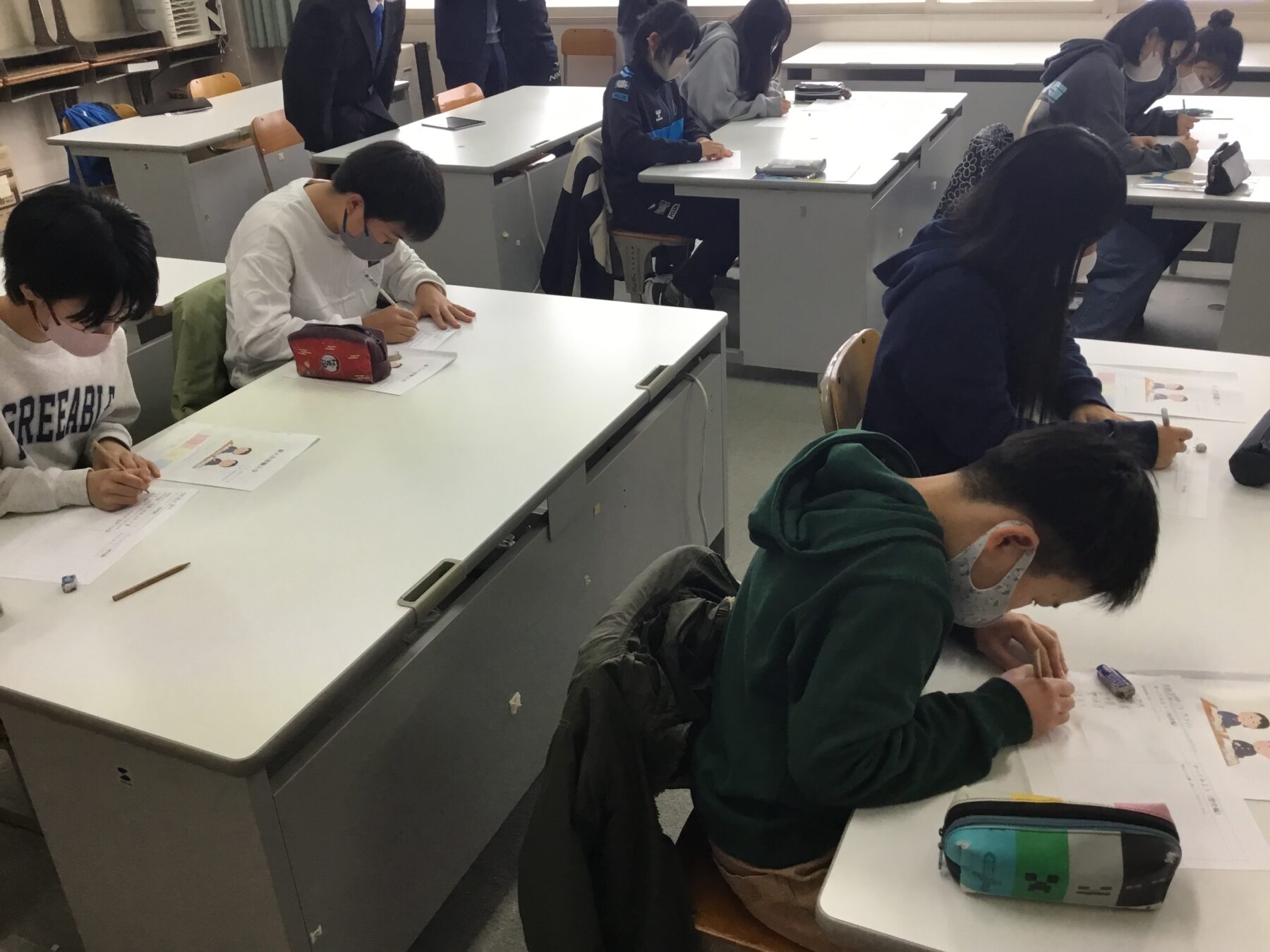 福島中学校新入生体験入学 3枚目写真
