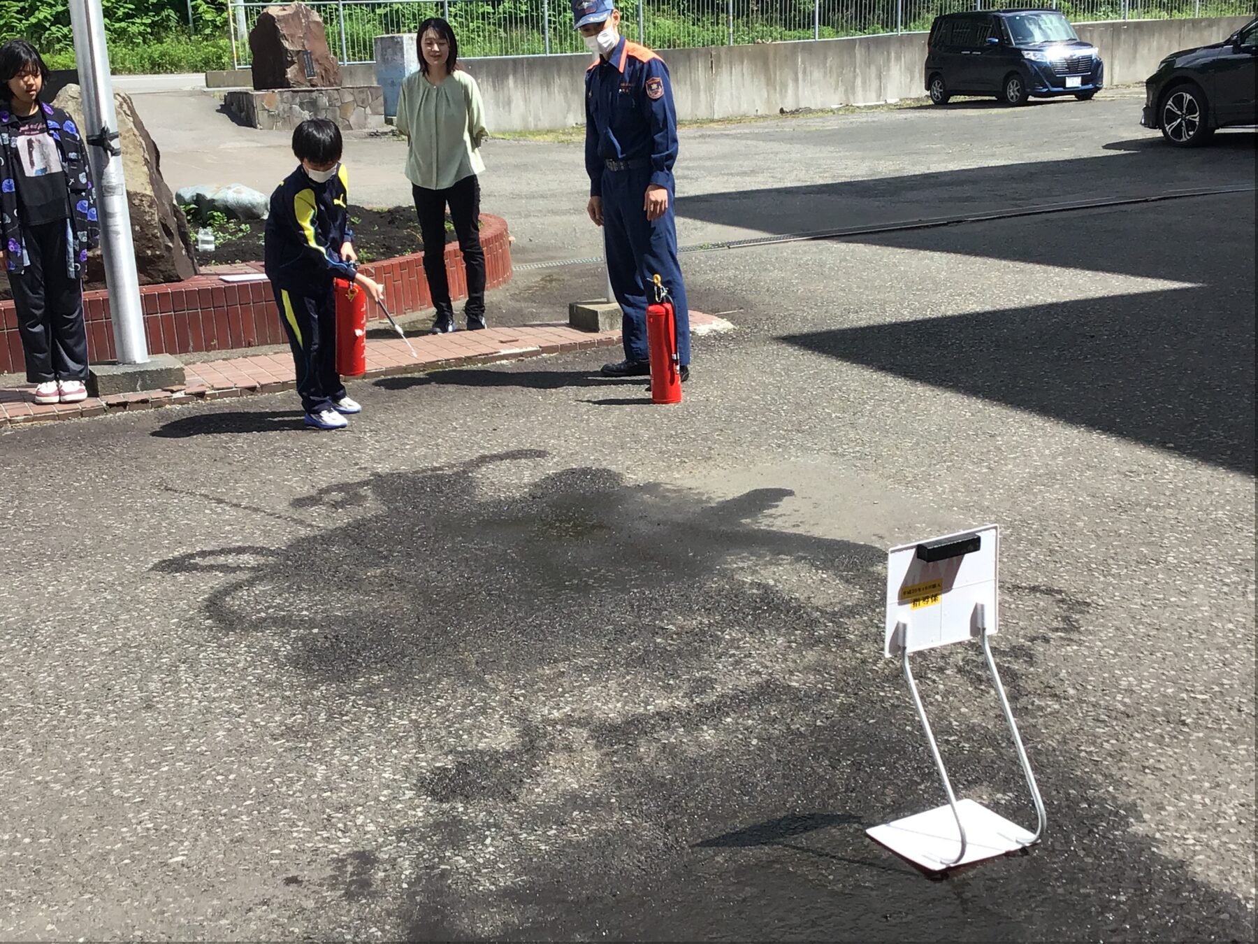 避難訓練（火災想定） 2枚目写真